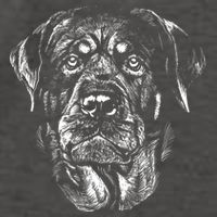 Hand Drawn Rottweiler Dog Vector Backpack