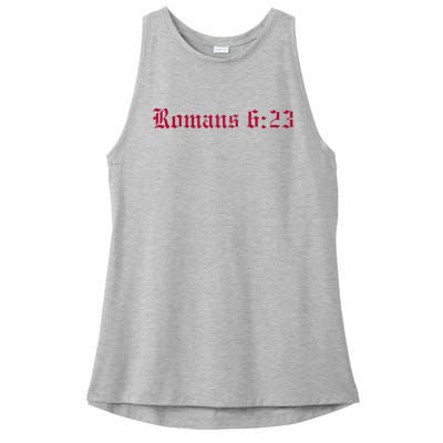 Houston Dietrich Romans 6 23 Wages Of Sin Ladies PosiCharge Tri-Blend Wicking Tank