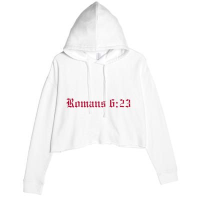 Houston Dietrich Romans 6 23 Wages Of Sin Crop Fleece Hoodie