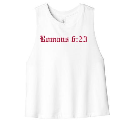 Houston Dietrich Romans 6 23 Wages Of Sin Women's Racerback Cropped Tank