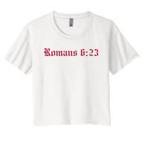 Houston Dietrich Romans 6 23 Wages Of Sin Women's Crop Top Tee