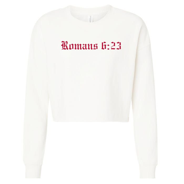 Houston Dietrich Romans 6 23 Wages Of Sin Cropped Pullover Crew