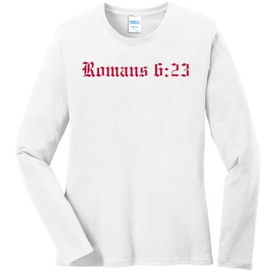 Houston Dietrich Romans 6 23 Wages Of Sin Ladies Long Sleeve Shirt