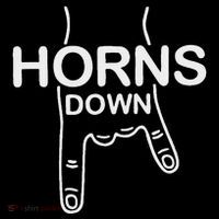 Horns Down Rivalry 7-Panel Snapback Hat
