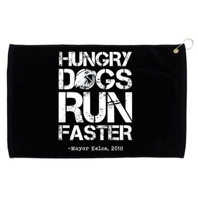 Hungry Dogs Run Faster Grommeted Golf Towel