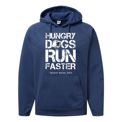 Hungry Dogs Run Faster Performance Fleece Hoodie