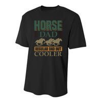 Horse Dad Regular Dad But Cooler Youth Performance Sprint T-Shirt