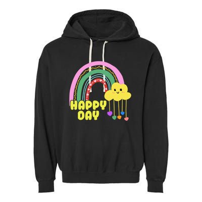 Happy Day Retro 80s Sunshine Garment-Dyed Fleece Hoodie
