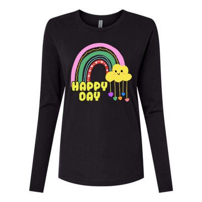 Happy Day Retro 80s Sunshine Womens Cotton Relaxed Long Sleeve T-Shirt