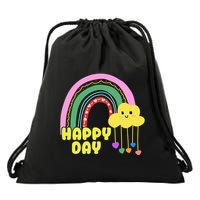 Happy Day Retro 80s Sunshine Drawstring Bag