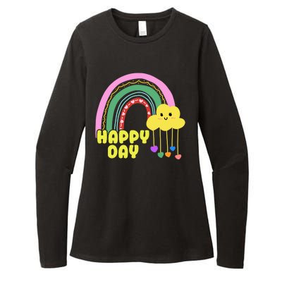 Happy Day Retro 80s Sunshine Womens CVC Long Sleeve Shirt