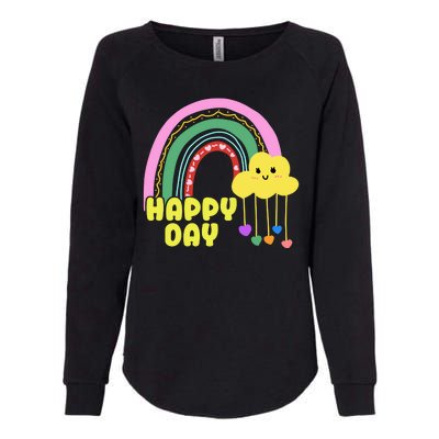 Happy Day Retro 80s Sunshine Womens California Wash Sweatshirt