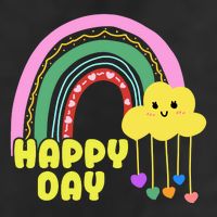 Happy Day Retro 80s Sunshine Golf Towel