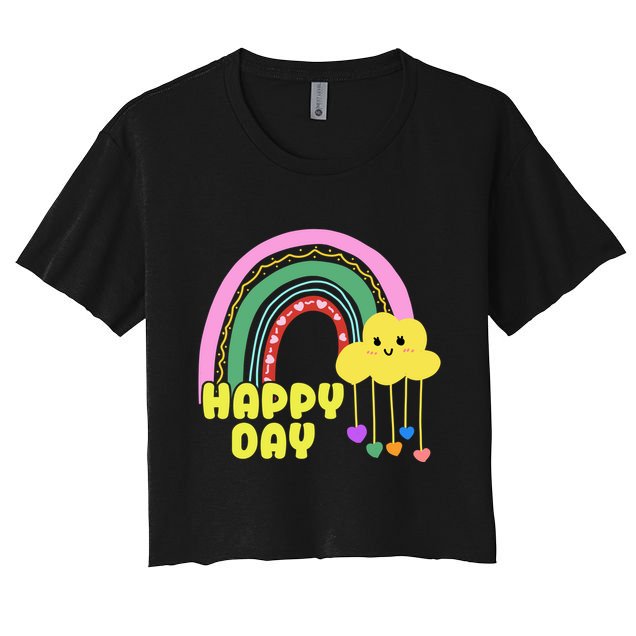 Happy Day Retro 80s Sunshine Women's Crop Top Tee