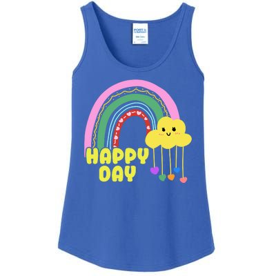 Happy Day Retro 80s Sunshine Ladies Essential Tank