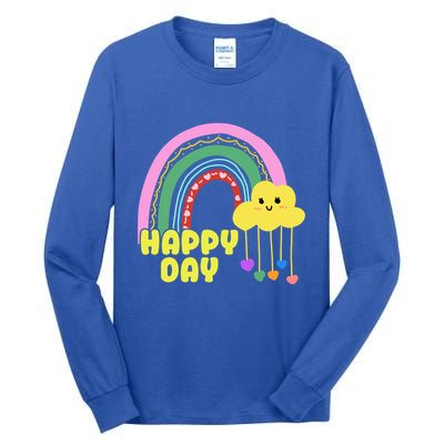 Happy Day Retro 80s Sunshine Tall Long Sleeve T-Shirt