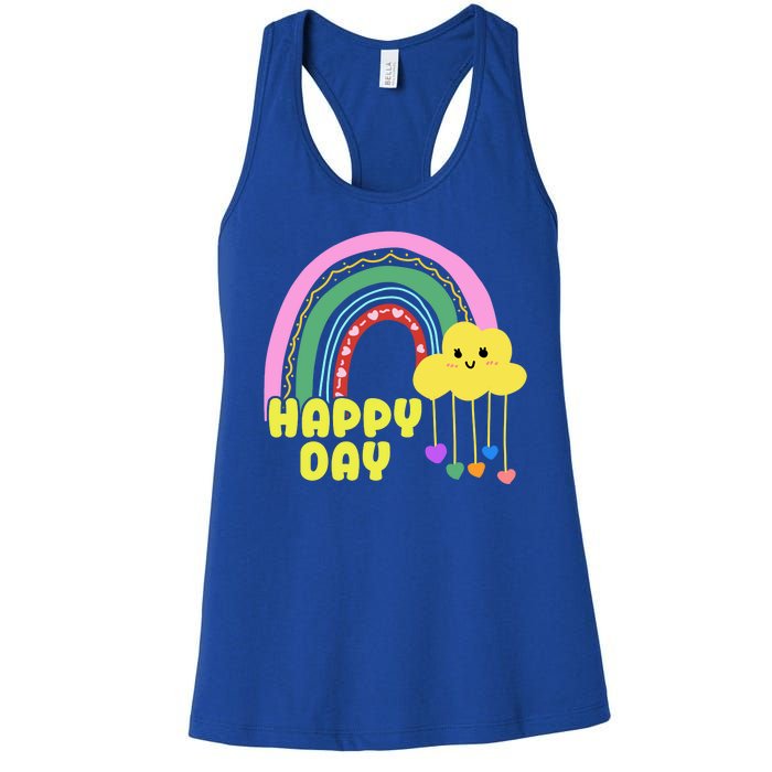 Happy Day Retro 80s Sunshine Women's Racerback Tank