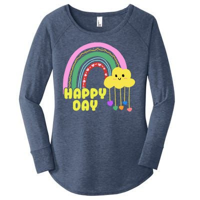 Happy Day Retro 80s Sunshine Women's Perfect Tri Tunic Long Sleeve Shirt