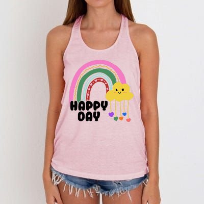 Happy Day Retro 80s Sunshine Women's Knotted Racerback Tank