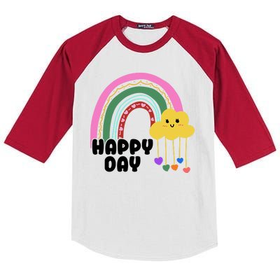 Happy Day Retro 80s Sunshine Kids Colorblock Raglan Jersey