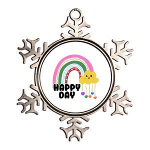 Happy Day Retro 80s Sunshine Metallic Star Ornament