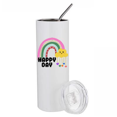 Happy Day Retro 80s Sunshine Stainless Steel Tumbler