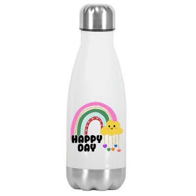 Happy Day Retro 80s Sunshine Stainless Steel Insulated Water Bottle