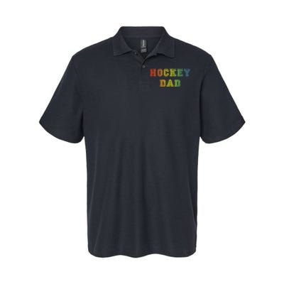 Hockey Dad Rainbow Father's Day Gift Softstyle Adult Sport Polo