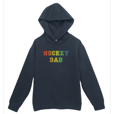 Hockey Dad Rainbow Father's Day Gift Urban Pullover Hoodie