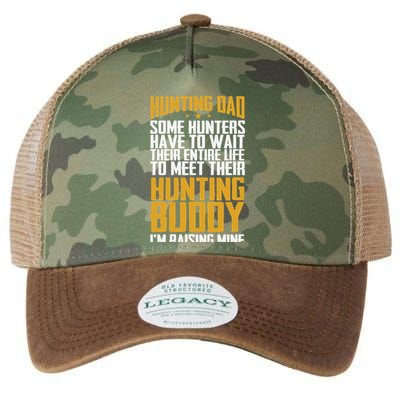Hunting Dad Some Hunters Have To Wait Hunting Father Gift Legacy Tie Dye Trucker Hat