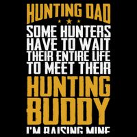 Hunting Dad Some Hunters Have To Wait Hunting Father Gift Drawstring Bag