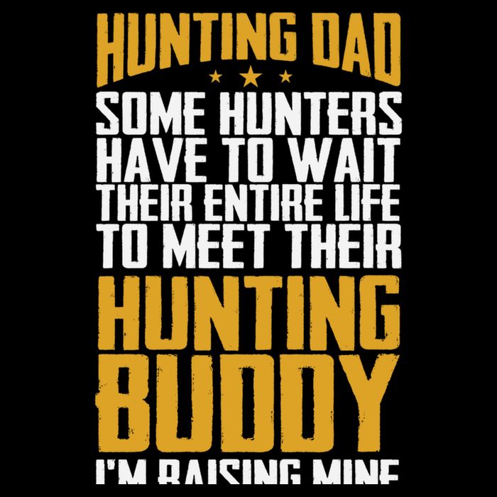 Hunting Dad Some Hunters Have To Wait Hunting Father Gift Drawstring Bag