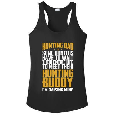 Hunting Dad Some Hunters Have To Wait Hunting Father Gift Ladies PosiCharge Competitor Racerback Tank