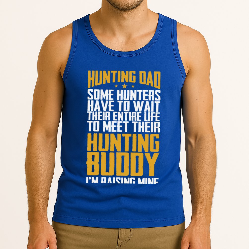 Hunting Dad Some Hunters Have To Wait Hunting Father Gift Tank Top