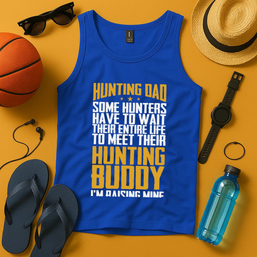 Hunting Dad Some Hunters Have To Wait Hunting Father Gift Tank Top