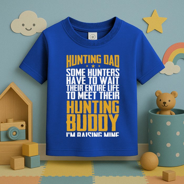 Hunting Dad Some Hunters Have To Wait Hunting Father Gift Toddler T-Shirt