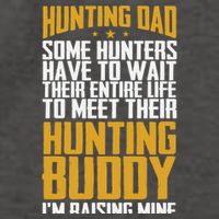 Hunting Dad Some Hunters Have To Wait Hunting Father Gift Vector Backpack