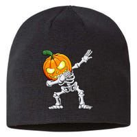 Halloween Dabbing Skeleton Scary Pumpkin Jack O Lantern Sustainable Beanie