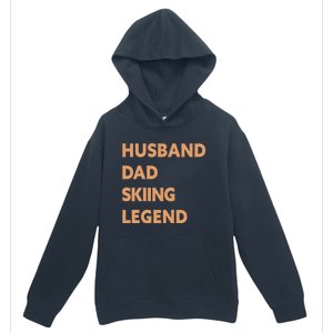 Husband Dad Skiing Legend Funny Skier Gift Urban Pullover Hoodie