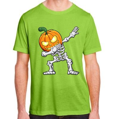 Halloween Dabbing Skeleton Scary Pumpkin Jack O Lantern Cool Gift Adult ChromaSoft Performance T-Shirt