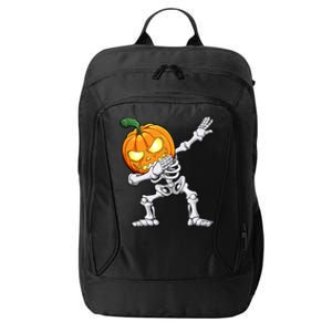 Halloween Dabbing Skeleton Scary Pumpkin Jack O Lantern Cool Gift City Backpack