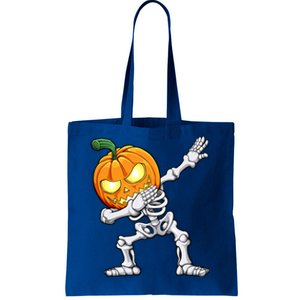 Halloween Dabbing Skeleton Scary Pumpkin Jack O Lantern Cool Gift Tote Bag