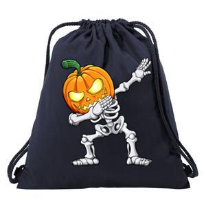 Halloween Dabbing Skeleton Scary Pumpkin Jack O Lantern Cool Gift Drawstring Bag