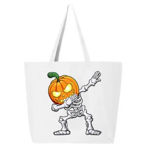 Halloween Dabbing Skeleton Scary Pumpkin Jack O Lantern Cool Gift 25L Jumbo Tote