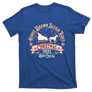 Horse Drawn Sleigh Ride Christmas Sleigh Ride Tree Farm Gift T-Shirt