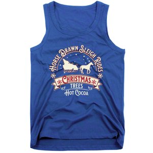 Horse Drawn Sleigh Ride Christmas Sleigh Ride Tree Farm Gift Tank Top