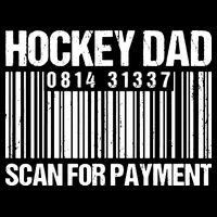 Hockey Dad Scan For Payment Barcode Hockey Dad Cooling Performance Crew T-Shirt