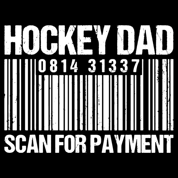 Hockey Dad Scan For Payment Barcode Hockey Dad Cooling Performance Crew T-Shirt
