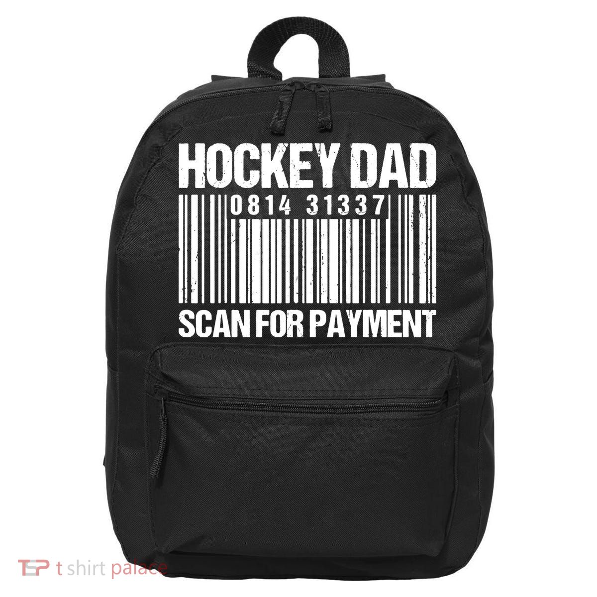 Hockey Dad Scan For Payment Barcode Hockey Dad 16 in Basic Backpack