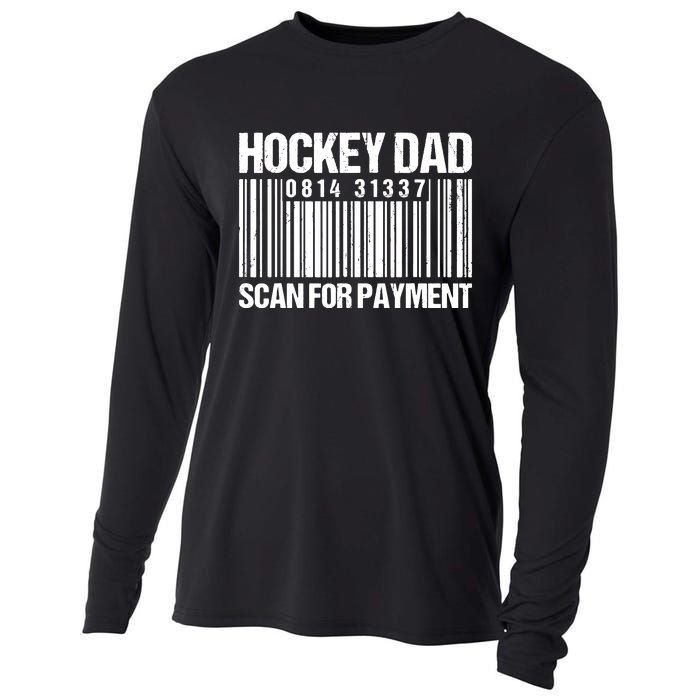 Hockey Dad Scan For Payment Barcode Hockey Dad Cooling Performance Long Sleeve Crew